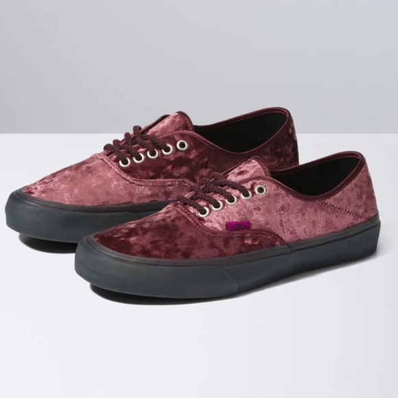 Vans x Alex Knost x Lee-Ann Curren Sneakers Burgundy Red Velvet Suede - Picture 5 of 14